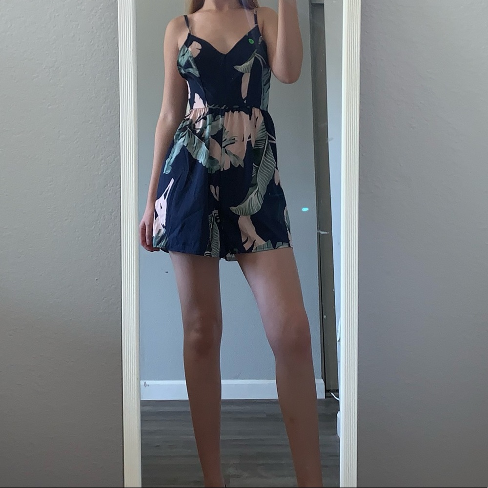 Small Navy Romper